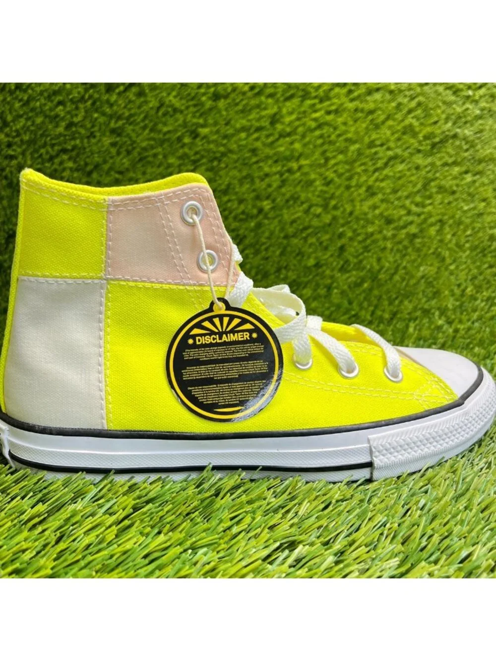 Converse Chuck Taylor All Star Boys Size 3Y Yellow White Athletic Shoes Sneakers
